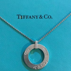 Tiffany&Co Sterling Silver 1837 Circle Necklace
